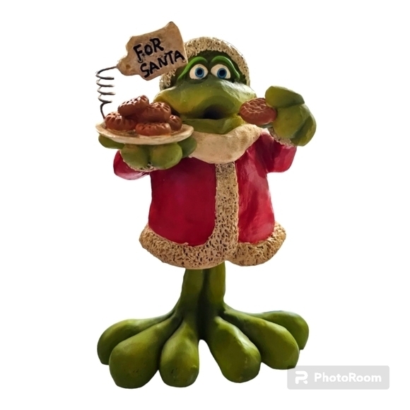 Russ Other - Russ Christmas Bobblehead Frog Figure, For Santa, 5”